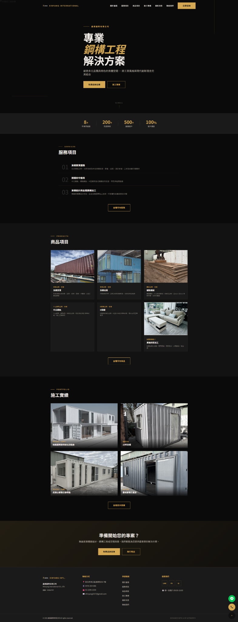Xinyang International B2B 官網案例